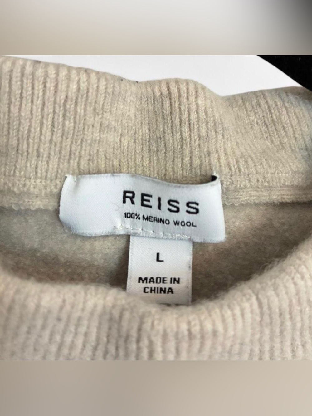 Reiss 100% Merino Wool Mock Neck Sweater - Picture 4 of 8